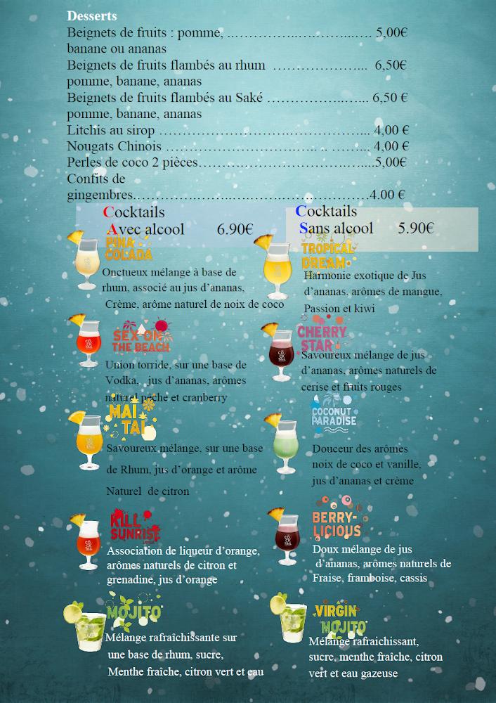 Indochine - Menu Image 2